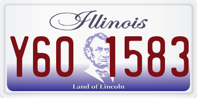 IL license plate Y601583