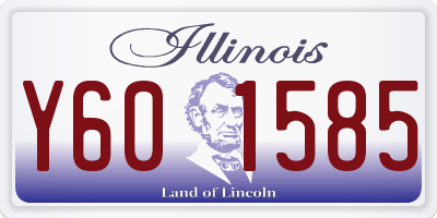 IL license plate Y601585