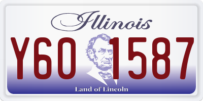 IL license plate Y601587