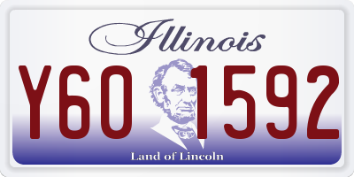 IL license plate Y601592