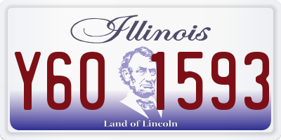 IL license plate Y601593
