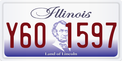 IL license plate Y601597