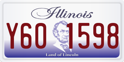 IL license plate Y601598