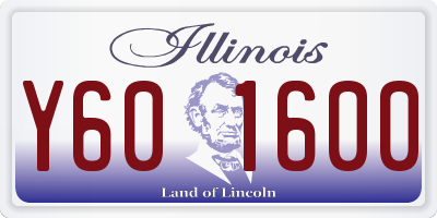 IL license plate Y601600
