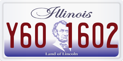 IL license plate Y601602
