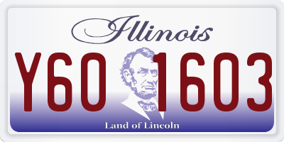 IL license plate Y601603