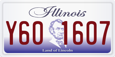 IL license plate Y601607