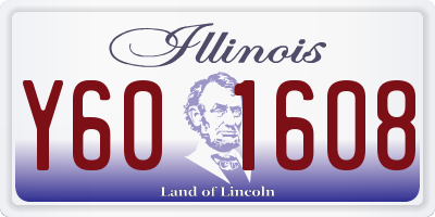 IL license plate Y601608