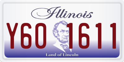 IL license plate Y601611