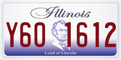 IL license plate Y601612