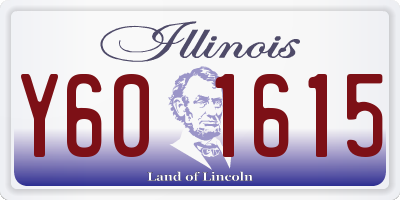 IL license plate Y601615