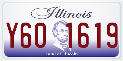 IL license plate Y601619