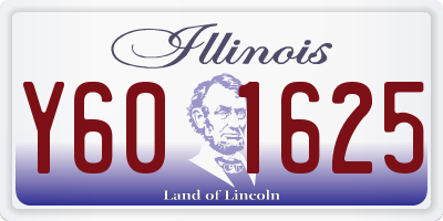 IL license plate Y601625