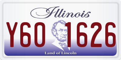 IL license plate Y601626