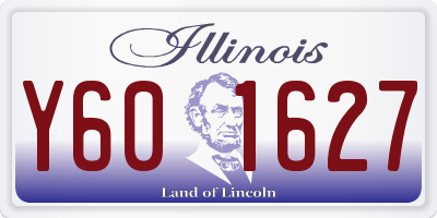IL license plate Y601627
