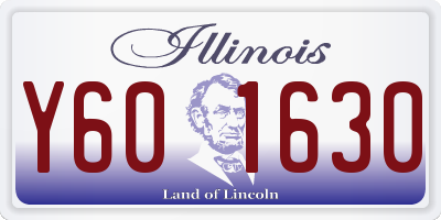 IL license plate Y601630