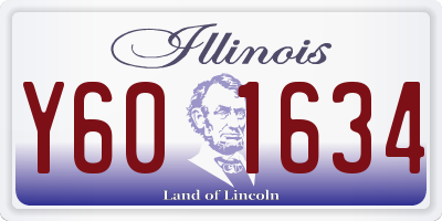 IL license plate Y601634