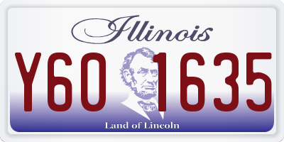 IL license plate Y601635