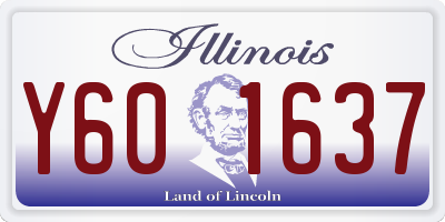 IL license plate Y601637