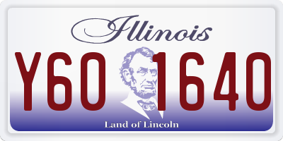 IL license plate Y601640