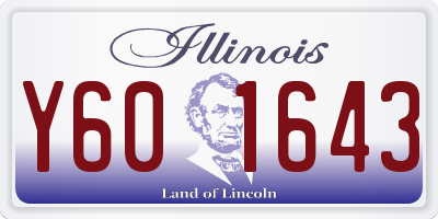 IL license plate Y601643