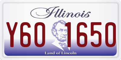 IL license plate Y601650