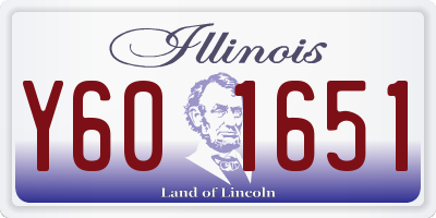IL license plate Y601651