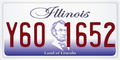 IL license plate Y601652