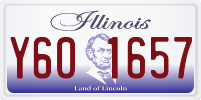 IL license plate Y601657