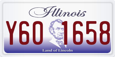 IL license plate Y601658