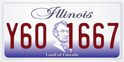 IL license plate Y601667