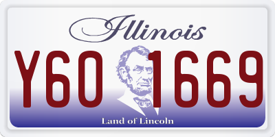 IL license plate Y601669