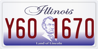 IL license plate Y601670