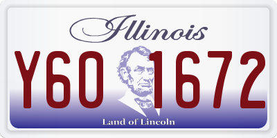 IL license plate Y601672