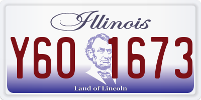 IL license plate Y601673