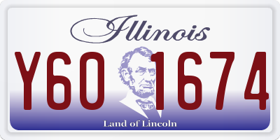 IL license plate Y601674