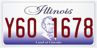 IL license plate Y601678