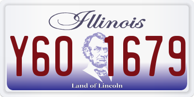 IL license plate Y601679