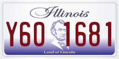 IL license plate Y601681