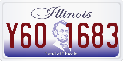 IL license plate Y601683
