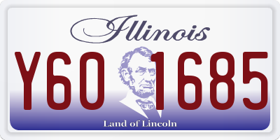 IL license plate Y601685