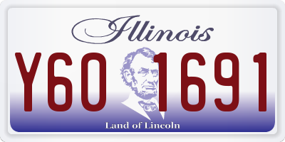 IL license plate Y601691