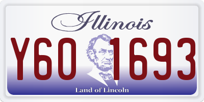 IL license plate Y601693
