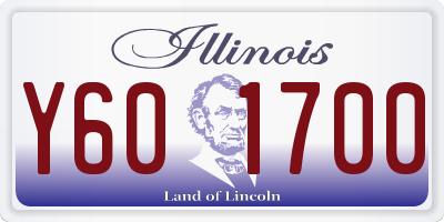 IL license plate Y601700