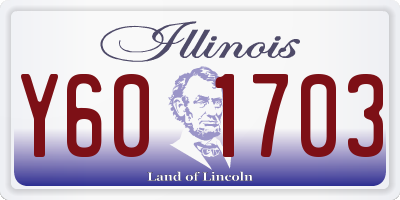 IL license plate Y601703