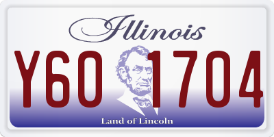 IL license plate Y601704