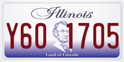 IL license plate Y601705
