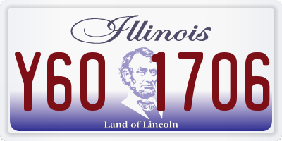 IL license plate Y601706