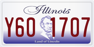 IL license plate Y601707