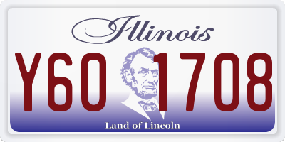 IL license plate Y601708